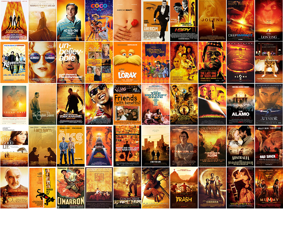 orange blue movie posters